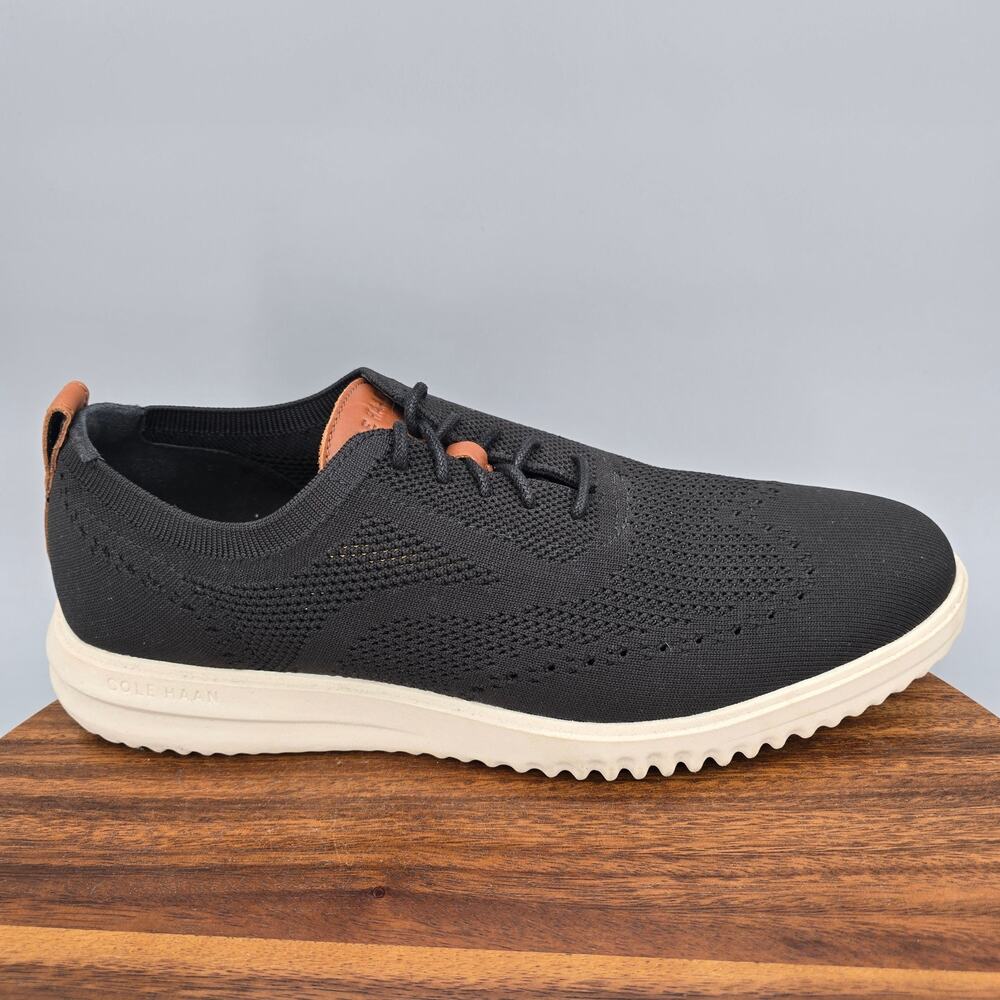 Cole Haan Grand+ Oxfords Mens 12 M Back Knit Stitchlite Wingtip Casual Shoes